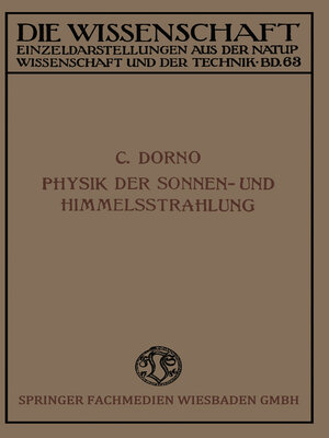 cover image of Physik der Sonnen- und Himmelsstrahlung